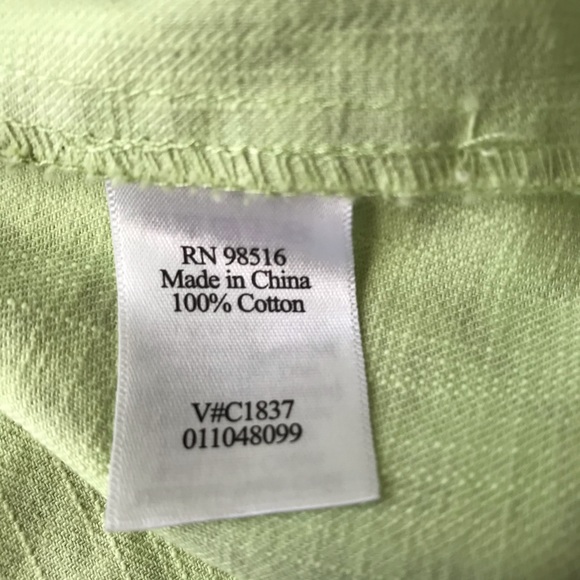 Coldwater Creek green bomber jacket two tone floral cotton St. Patrick’s… - Picture 5 of 8